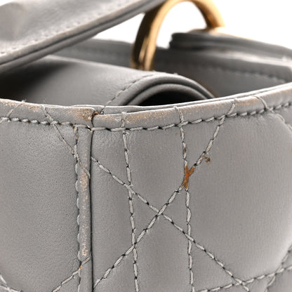 Christian Dior Lambskin Cannage Small Lucky Badges My Lady Dior Grey 12 of 13