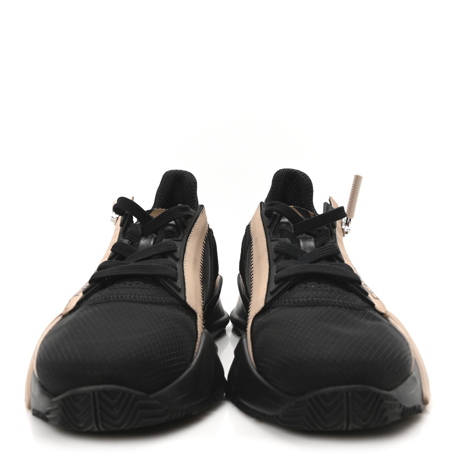 Fendi Nylon Suede Lycra Fendi Flow Low Top Sneakers 36 Black 3 of 8