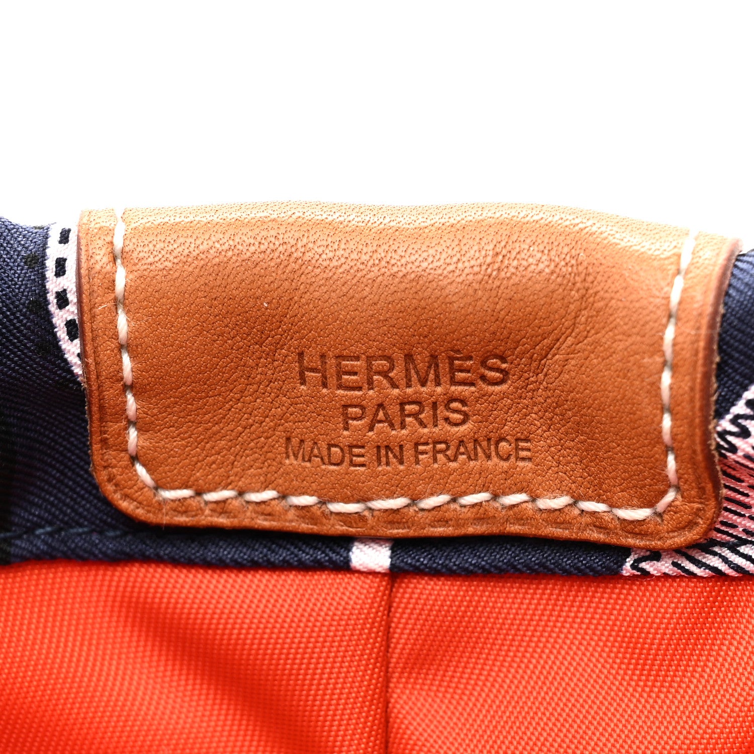 Hermes Barenia Silk Eperons d'Or Fourbi 30 GM Pouch Bleu Nuit Fauve 6 of 10