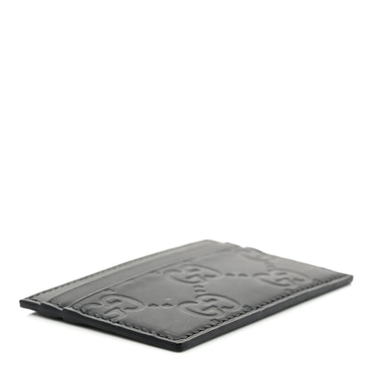 Gucci Rubber Effect GG Embossed Card Holder Black 4 of 6