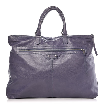 Balenciaga Agneau Classic Hardware Weekender Jacynthe 1 of 11