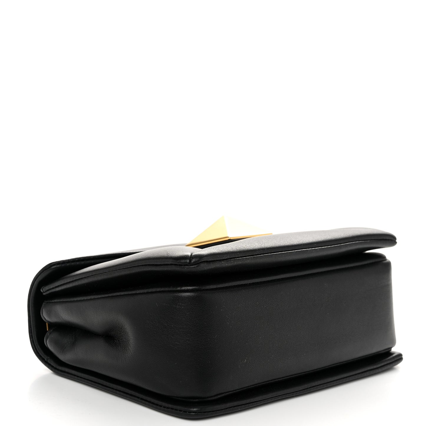 Nappa One Stud Chain Clutch Black