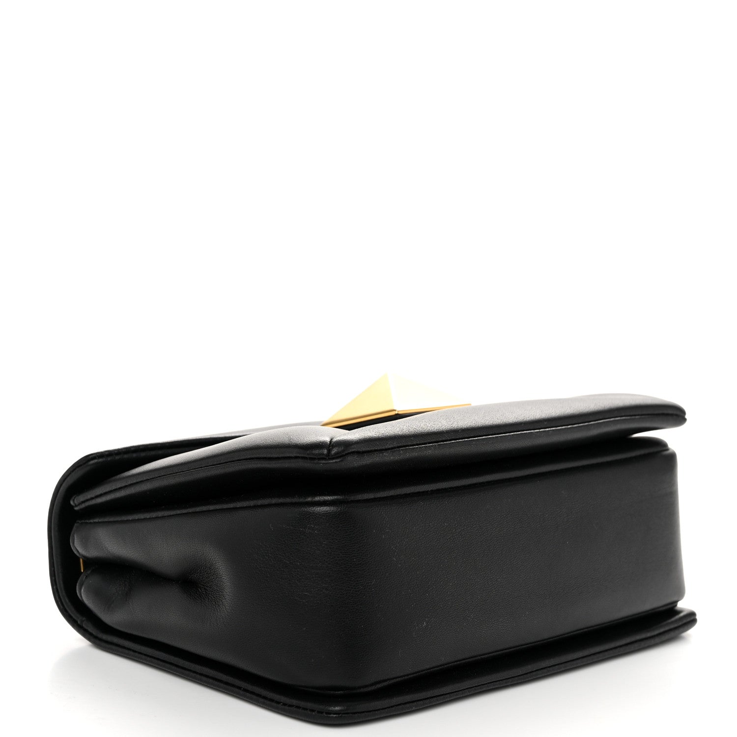 Valentino Garavani Nappa One Stud Chain Clutch Black 4 of 10