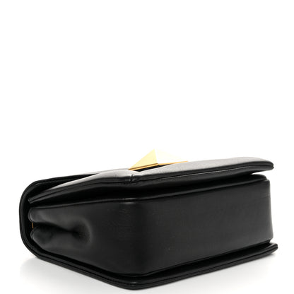 Valentino Garavani Nappa One Stud Chain Clutch Black 4 of 10