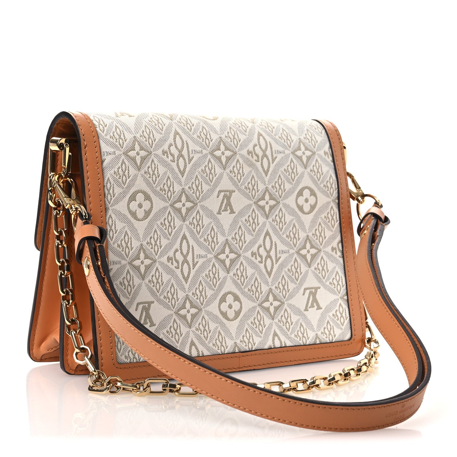 Louis Vuitton Jacquard Since 1854 Dauphine MM Creme 2 of 10