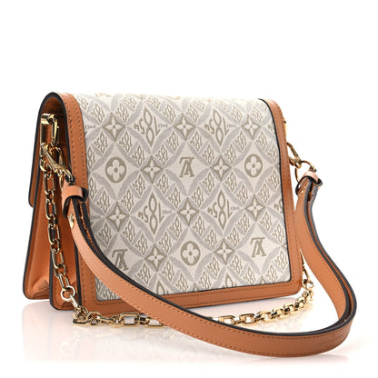 Louis Vuitton Jacquard Since 1854 Dauphine MM Creme 2 of 10