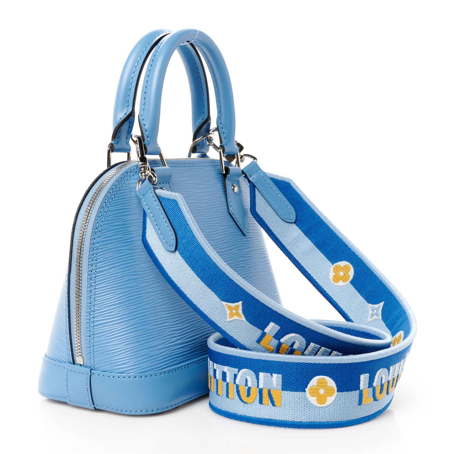 Louis Vuitton Epi Jacquard Alma BB Bleuet 3 of 12