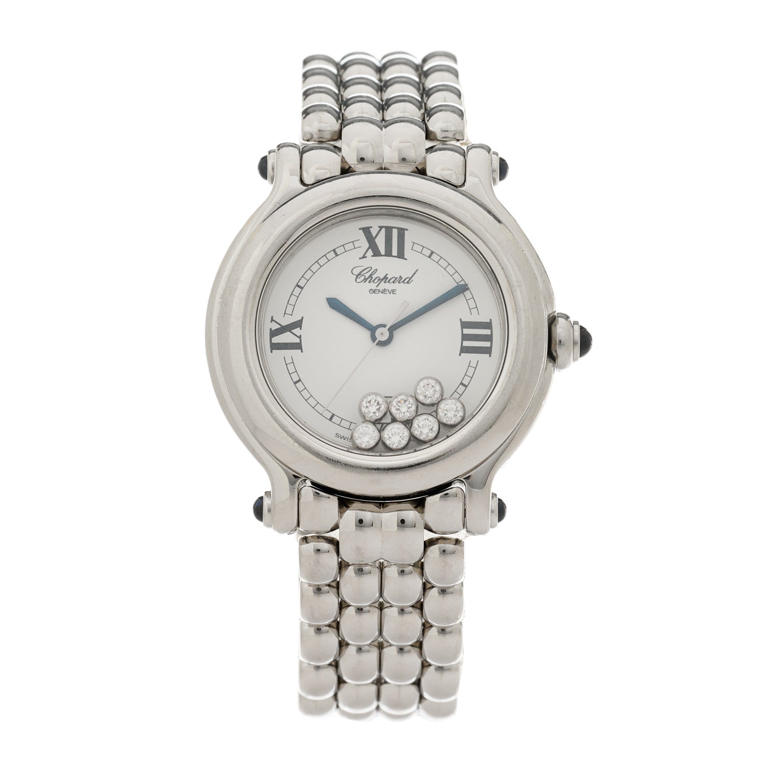 Chopard Stainless Steel 7 Diamond 32mm Happy Sport Quartz Watch 1 of 4
