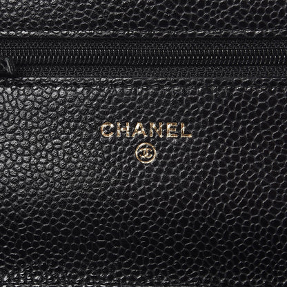 Chanel Caviar Quilted Wallet On Chain WOC Black 6 of 9