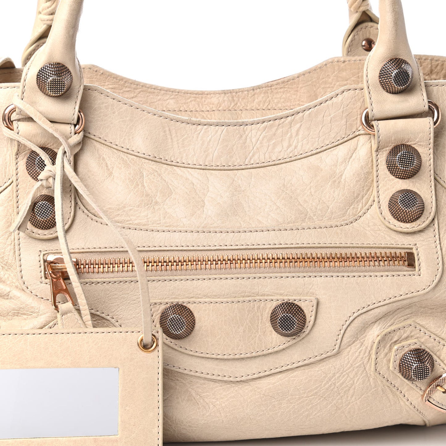 Agneau Giant 21 Rose Gold Hardware City Praline