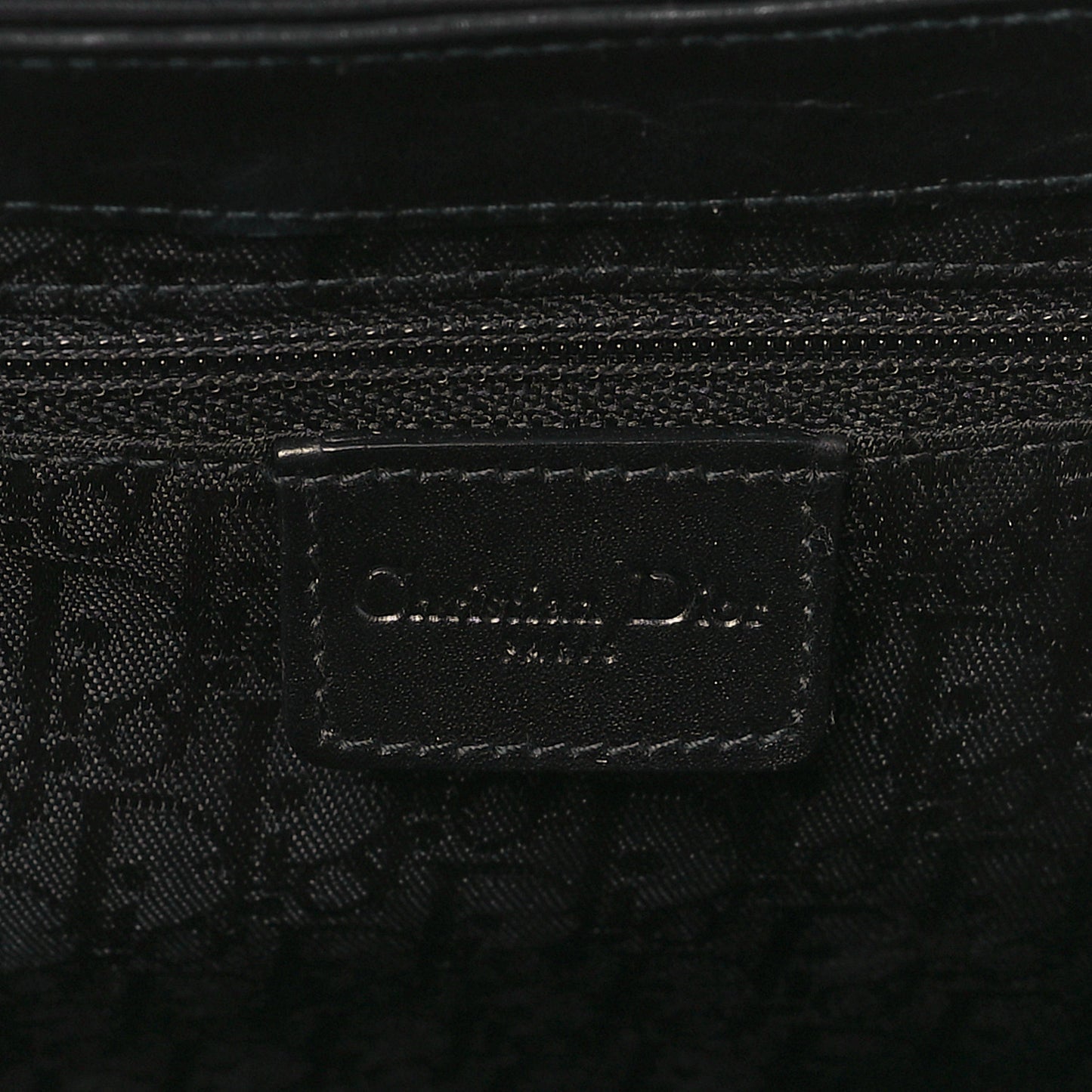 Calfskin Diva Logo Plate Bag Black