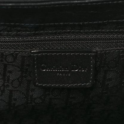 Christian Dior Calfskin Diva Logo Plate Bag Black 6 of 9