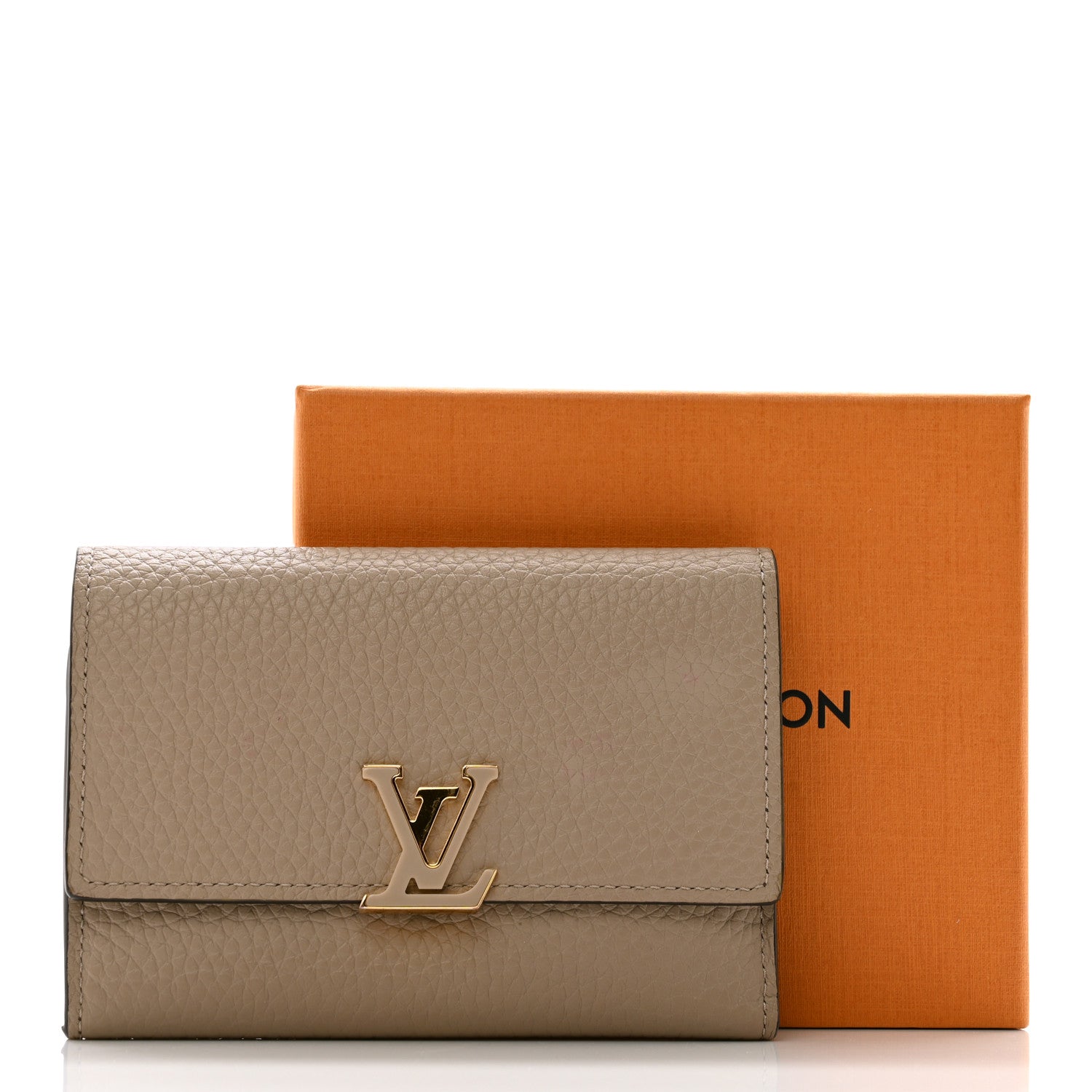 Louis Vuitton Taurillon Capucines Compact Wallet Galet 7 of 7