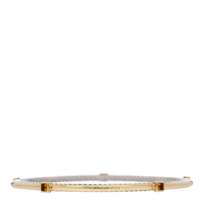 David Yurman Sterling Silver 18K Yellow Gold Citrine Confetti Bangle Bracelet 2 of 3