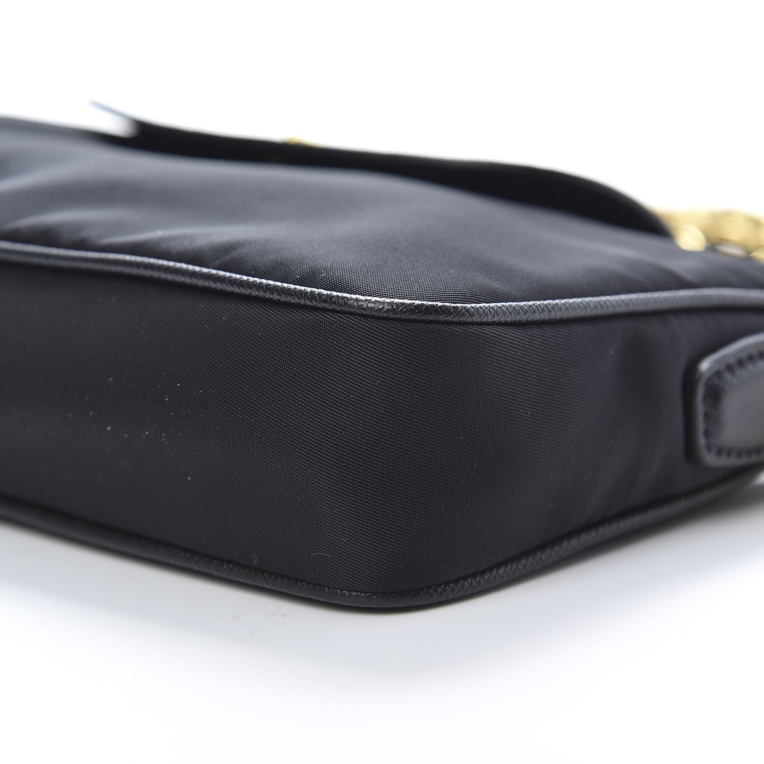 Prada Tessuto Nylon Saffiano Crossbody Bag Black 11 of 11