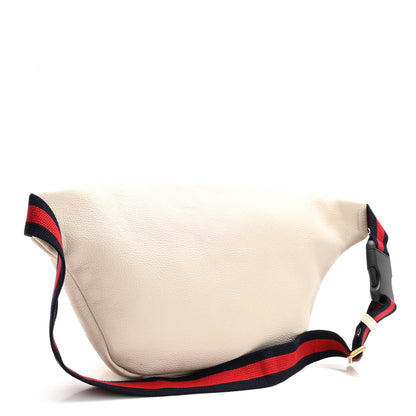 Gucci Grained Calfskin Logo Belt Bag White 3 of 10