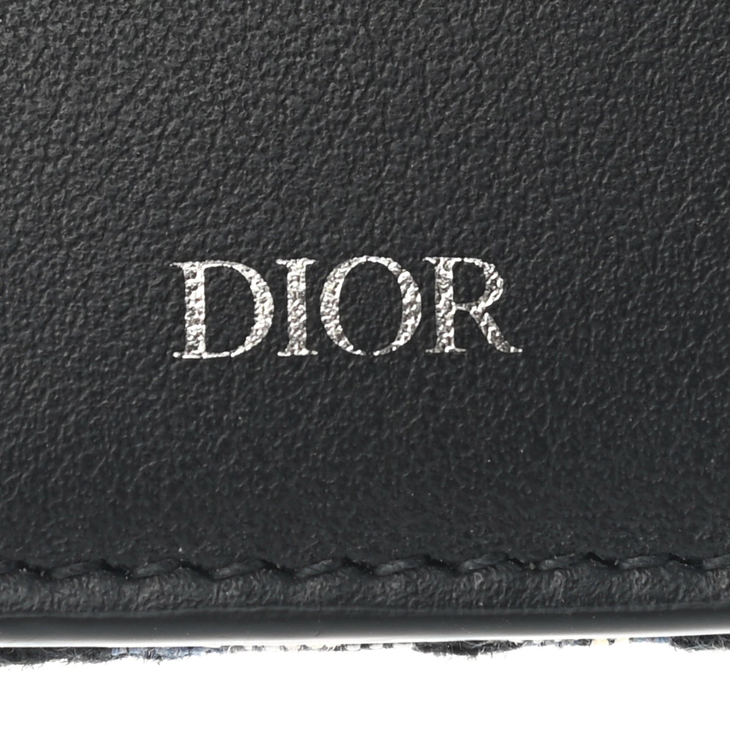 Christian Dior Oblique Compact Wallet Black 6 of 8