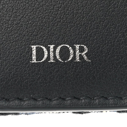 Christian Dior Oblique Compact Wallet Black 6 of 8