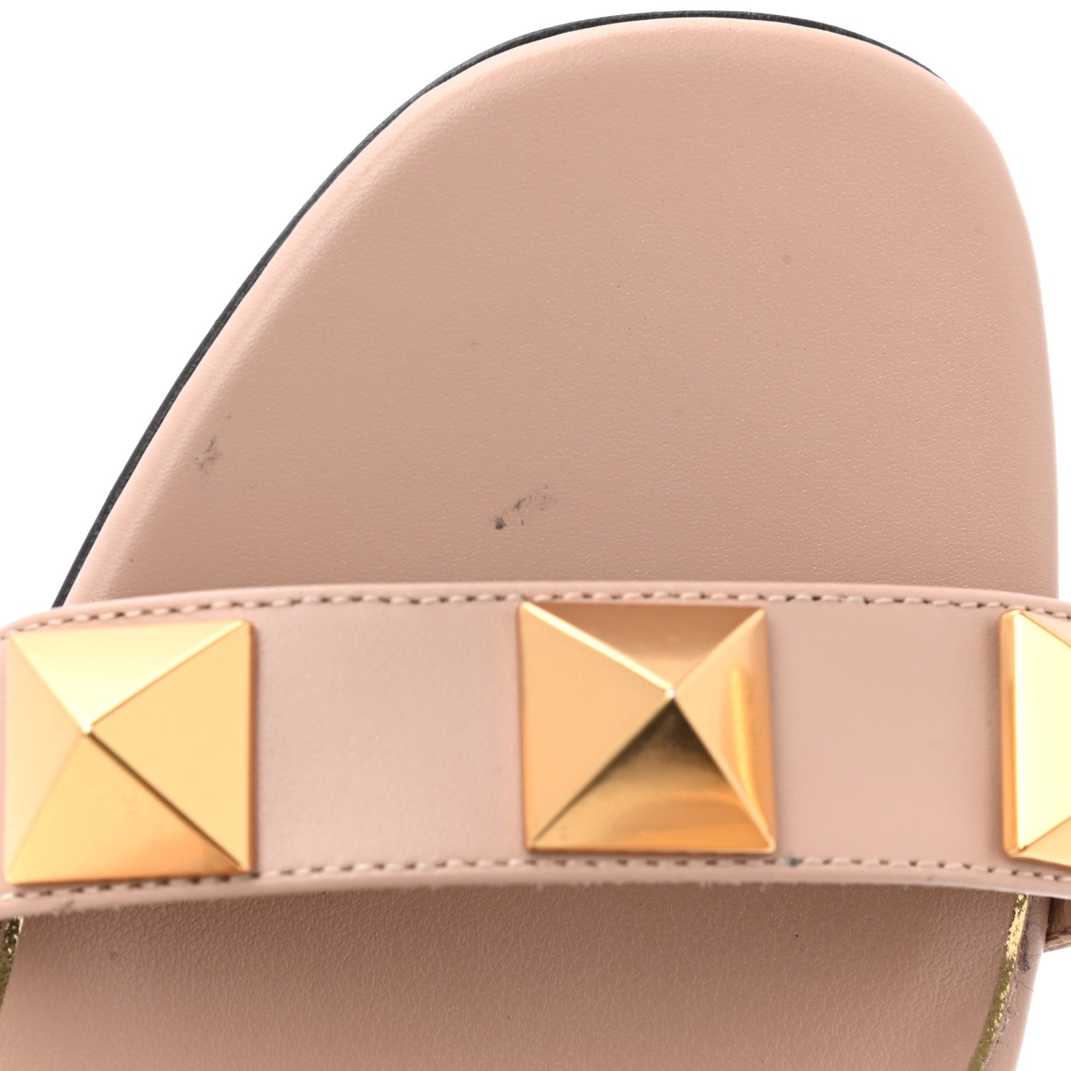 Valentino Garavani Calfskin Roman Stud 60mm Sandals 38 Rose Cannelle 10 of 10