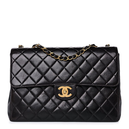Chanel Lambskin Jumbo Single Flap Dark Brown 1 of 19