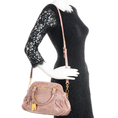 Miu Miu Nappa Leather Mini Charm Mughetto 2 of 11