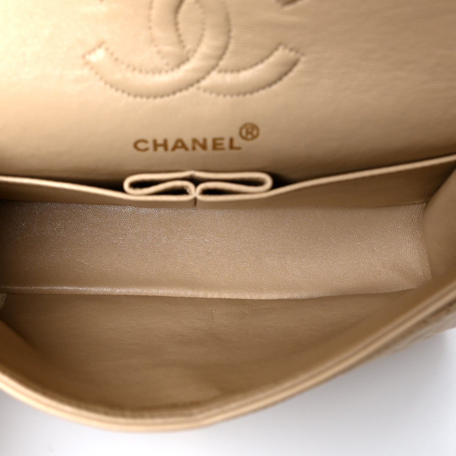 Chanel Lambskin Quilted Small Double Flap Beige 5 of 10