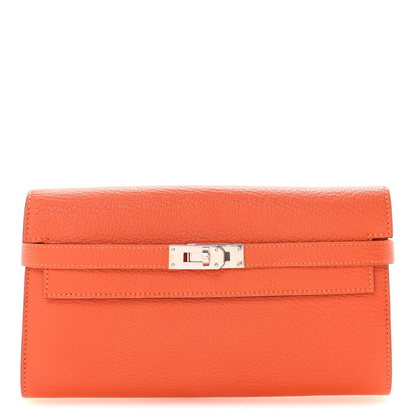 Chevre Mysore Kelly Longue Wallet Feu