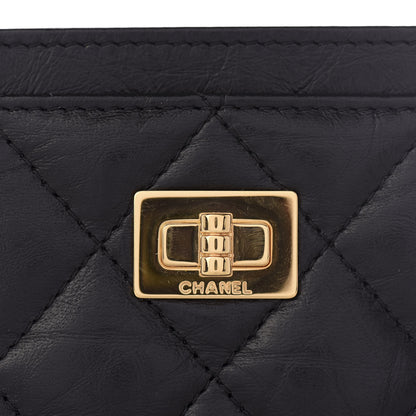 Chanel Aged Calfskin Quilted Reissue Card Holder Black 6 of 6