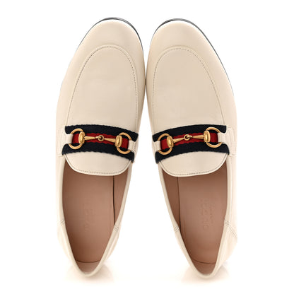 Gucci Malaga Kid Web Womens Horsebit Loafers 35 Mystic White 2 of 10