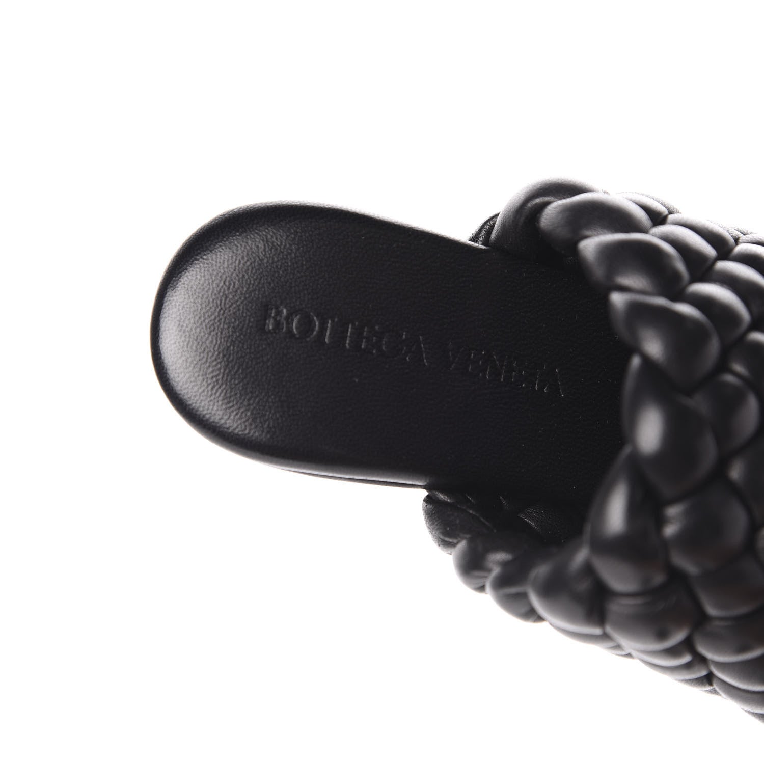 Bottega Veneta Nappa Padded Intreccio The Curve Sandals 35.5 Black 7 of 10