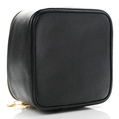 Chanel Caviar CC Vanity Cosmetic Case Black 5 of 10