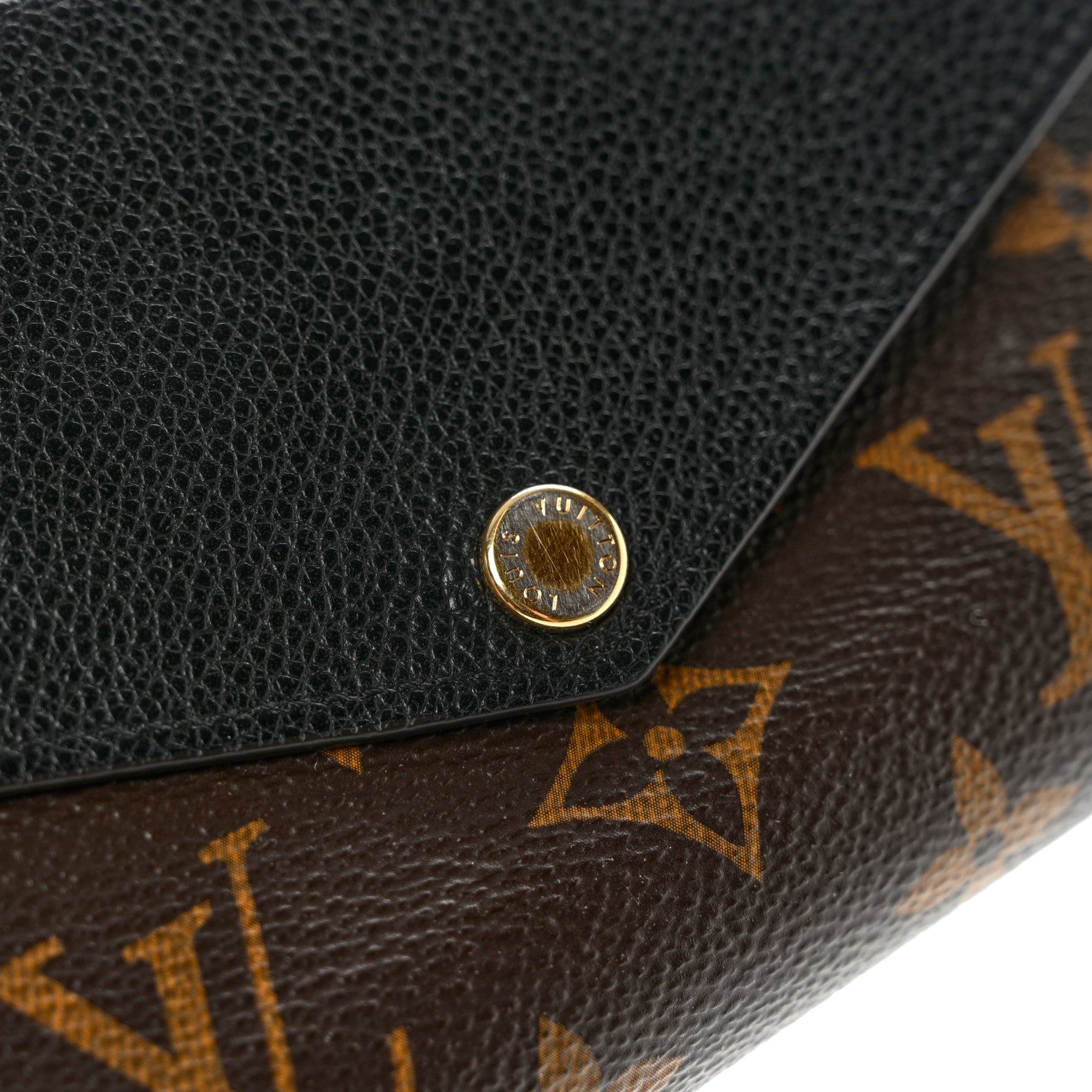 Louis Vuitton Monogram Pallas Compact Wallet Black 9 of 15