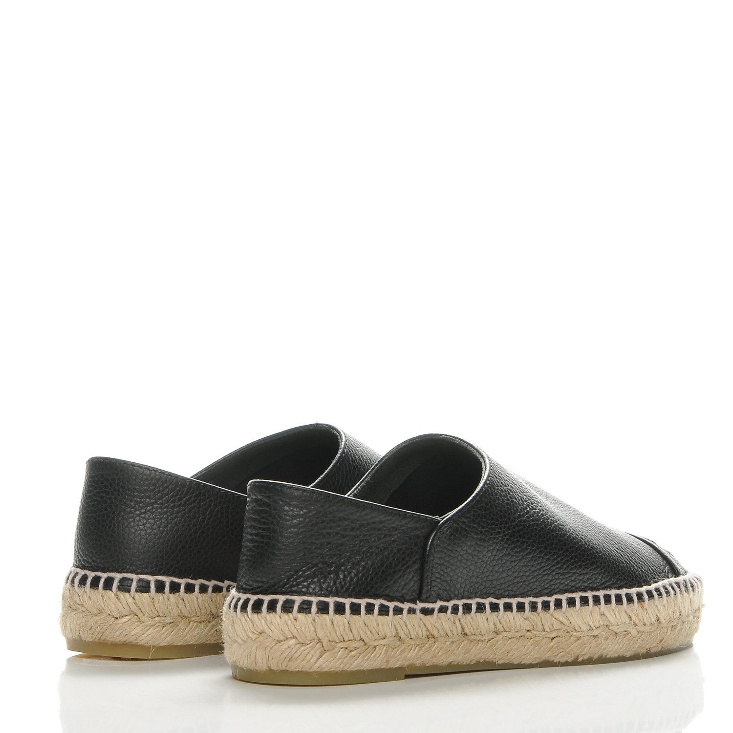 Chanel Grained Calfskin CC Espadrilles 35 Black 4 of 8