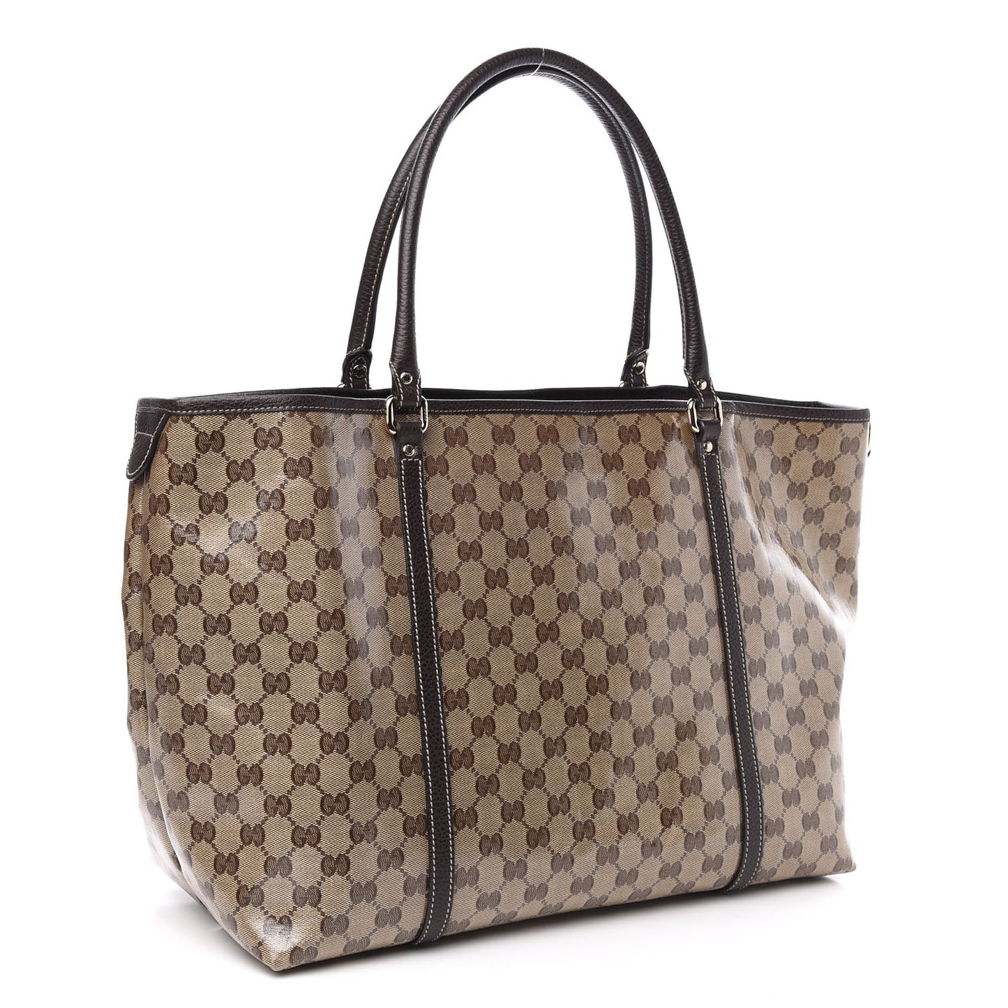 Crystal Monogram Large Joy Tote Beige Ebony Testa di Moro