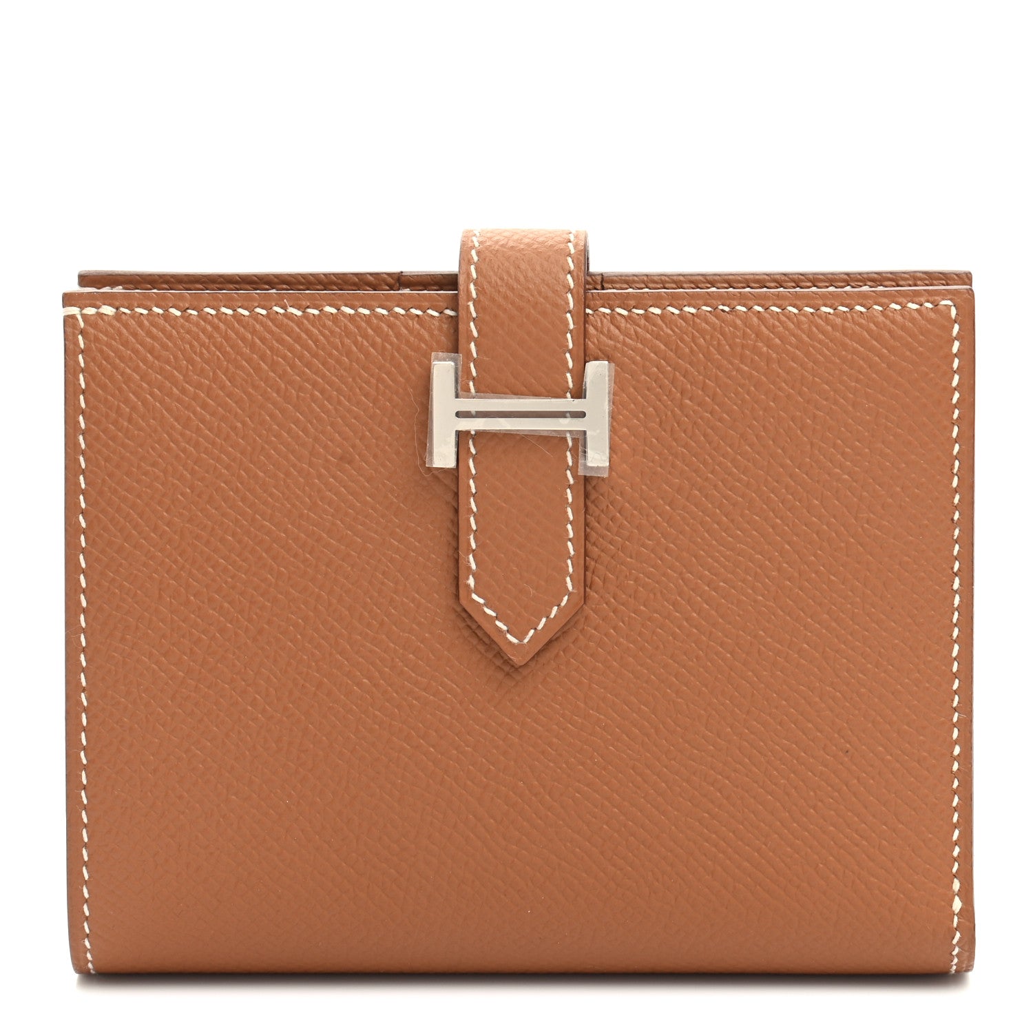 Hermes Epsom Bearn Compact Wallet Gold 1 of 8