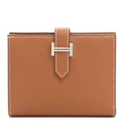Hermes Epsom Bearn Compact Wallet Gold 1 of 8