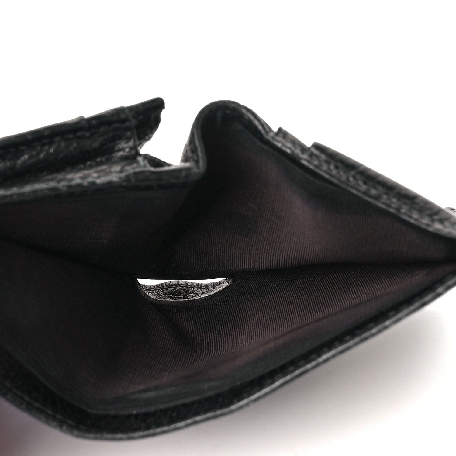 Gucci Pebbled Calfskin GG Marmont Card Case Black 5 of 9