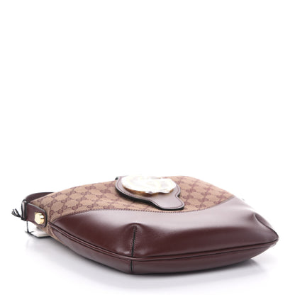 Gucci GG Monogram Calfskin Medium Arli Shoulder Bag Sahara Rubino Chardonnay 4 of 9