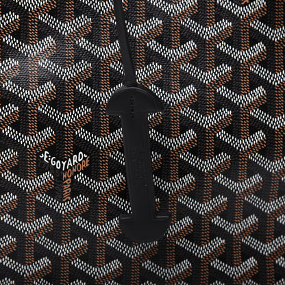 Goyard Goyardine Calfskin Alpin MM Backpack Black 12 of 15