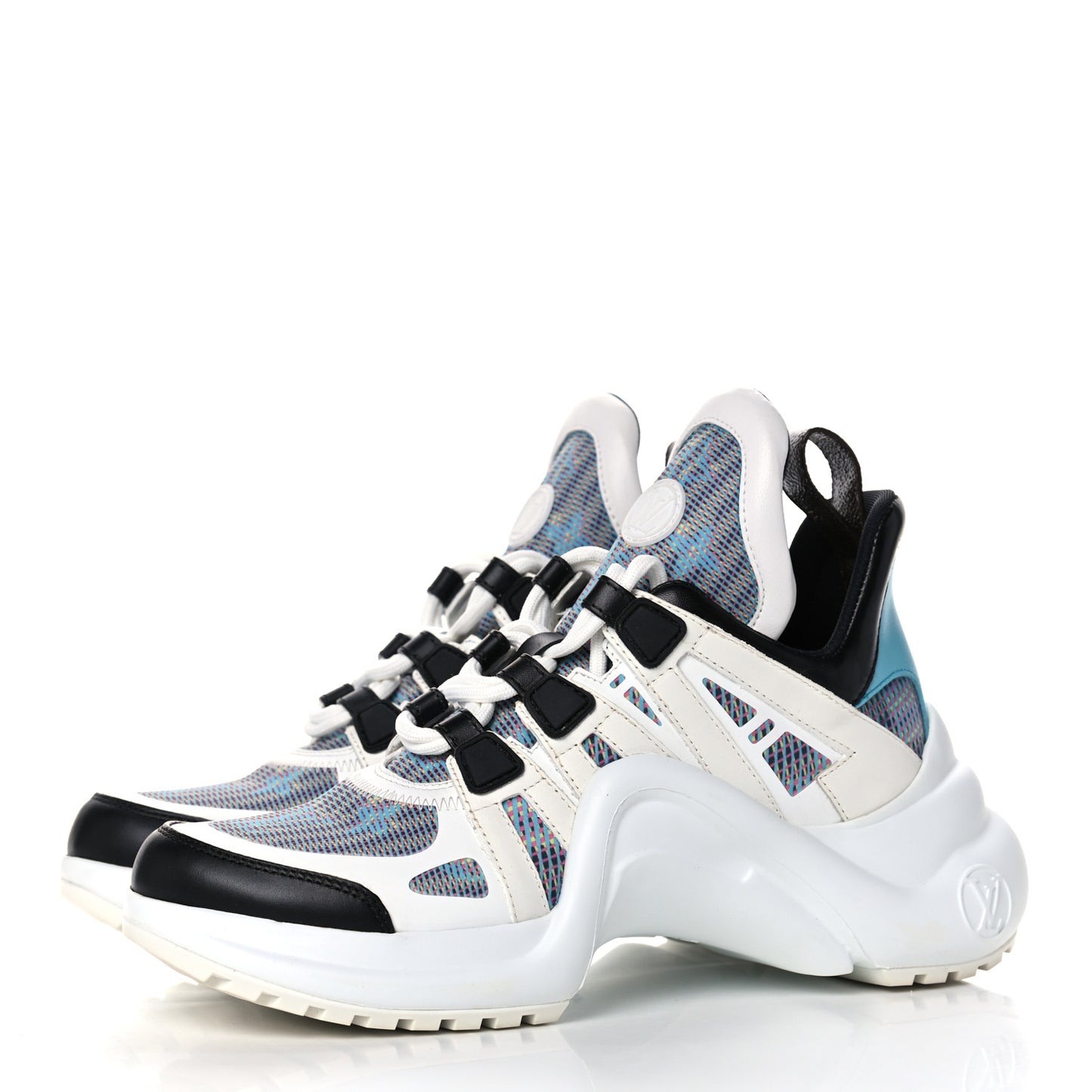Calfskin Nylon LV Pop Archlight Sneaker 35 Blue