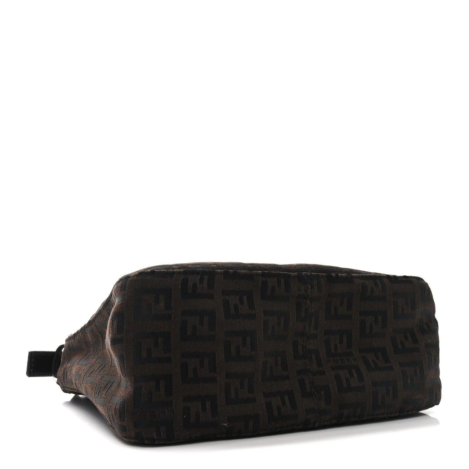 Fendi Zucchino Vitello Mini Pochette Moro Black 4 of 7