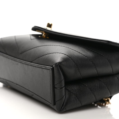 Chanel Calfskin Chevron Stitched Coco Waist Bag Black 9 of 9