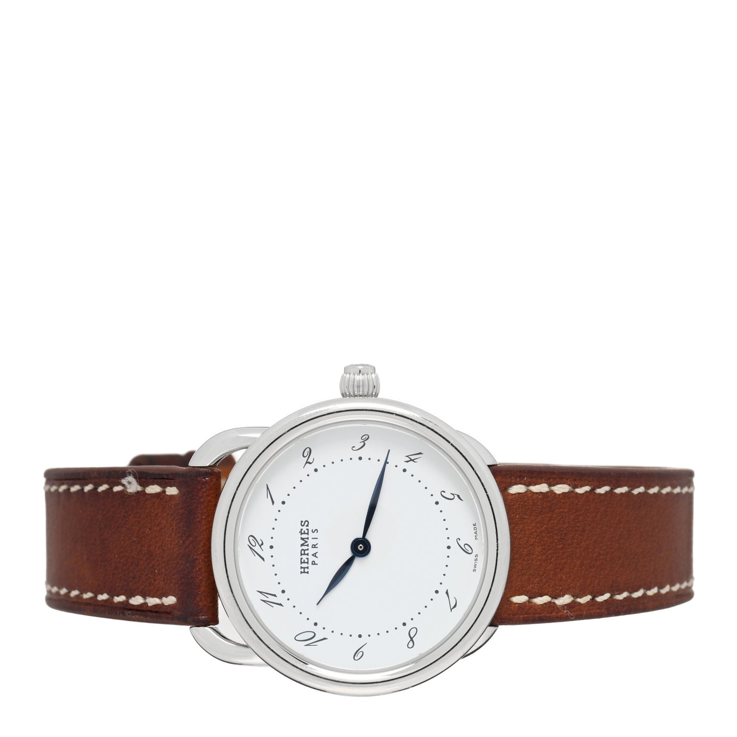 Stainless Steel Barenia 28mm Arceau Quartz Watch Fauve