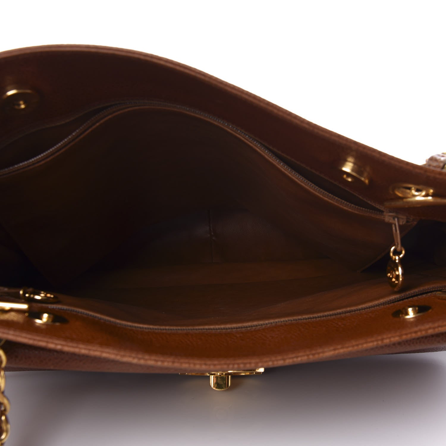 Chanel Caviar Flap Shoulder Bag Brown 5 of 11