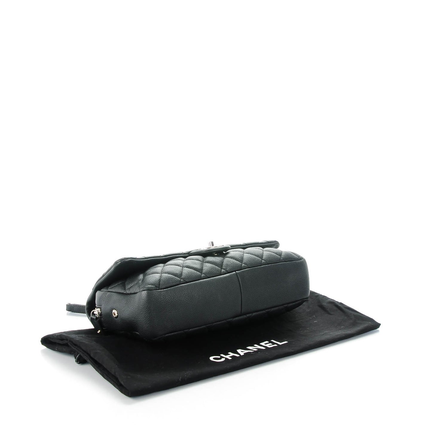 Caviar Quilted Jumbo Easy Flap Black