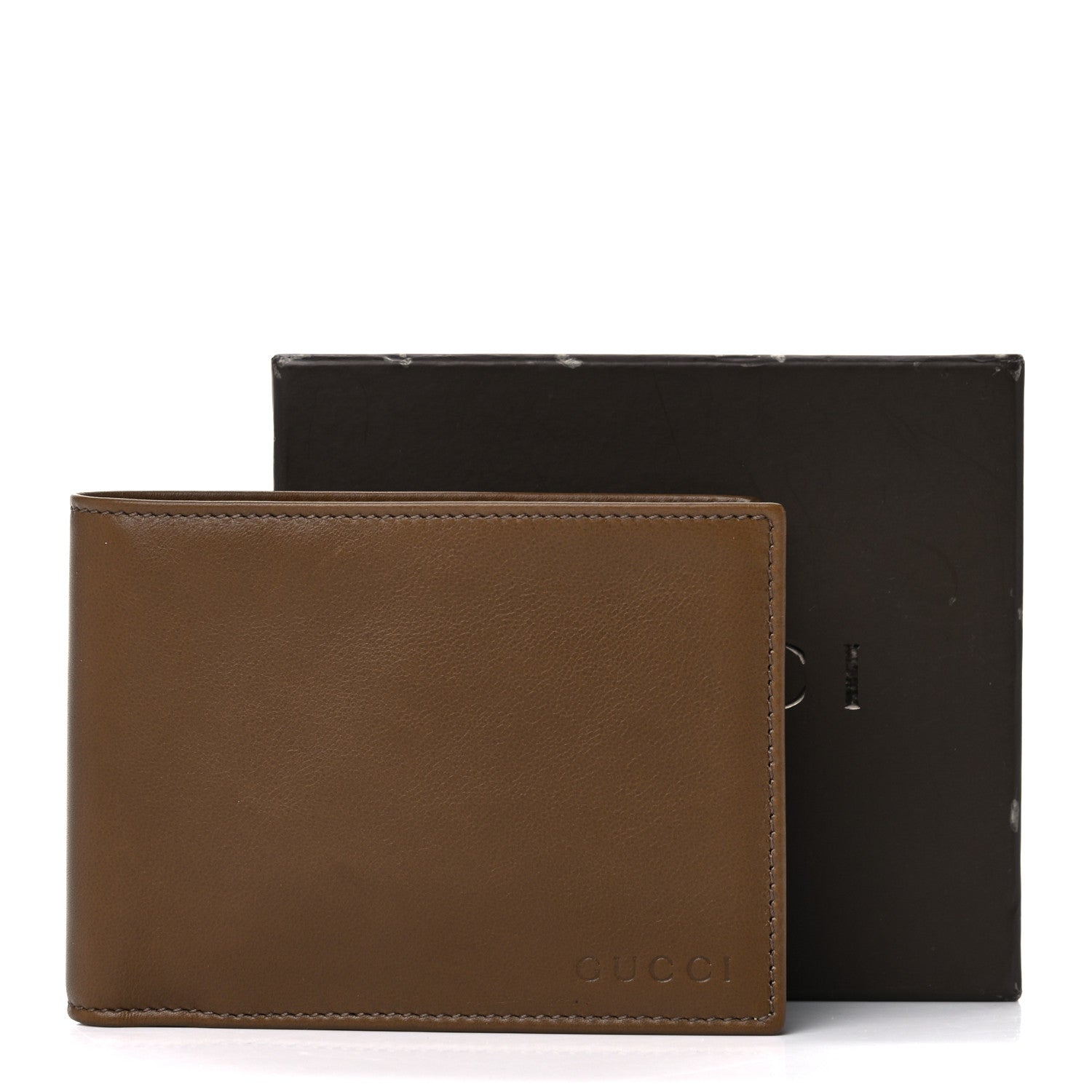 Gucci Smooth Calfskin Mens Bi-Fold Wallet Brown 11 of 11