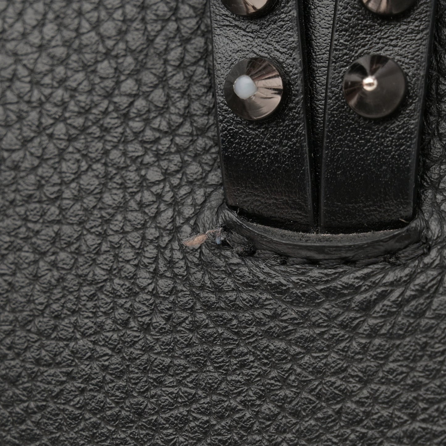 Calfskin Spikes Mini East West Cabata Tote Black