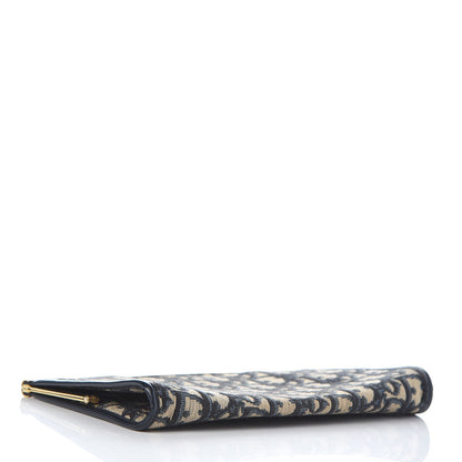 Christian Dior Monogram Clutch Navy Blue 4 of 8