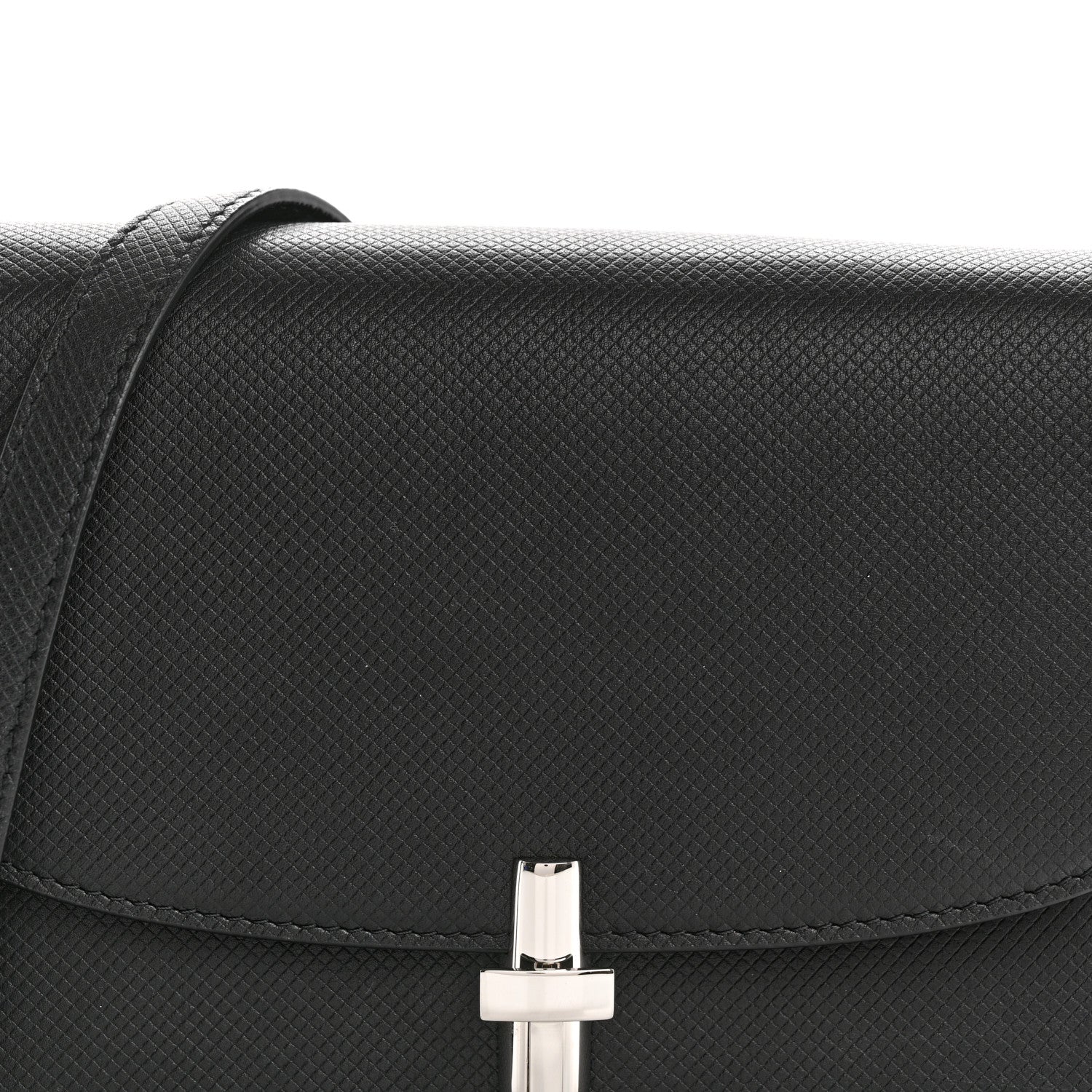The Row Stamped Saddle Calfskin The Sofia 8.75 Crossbody Black 7 of 11