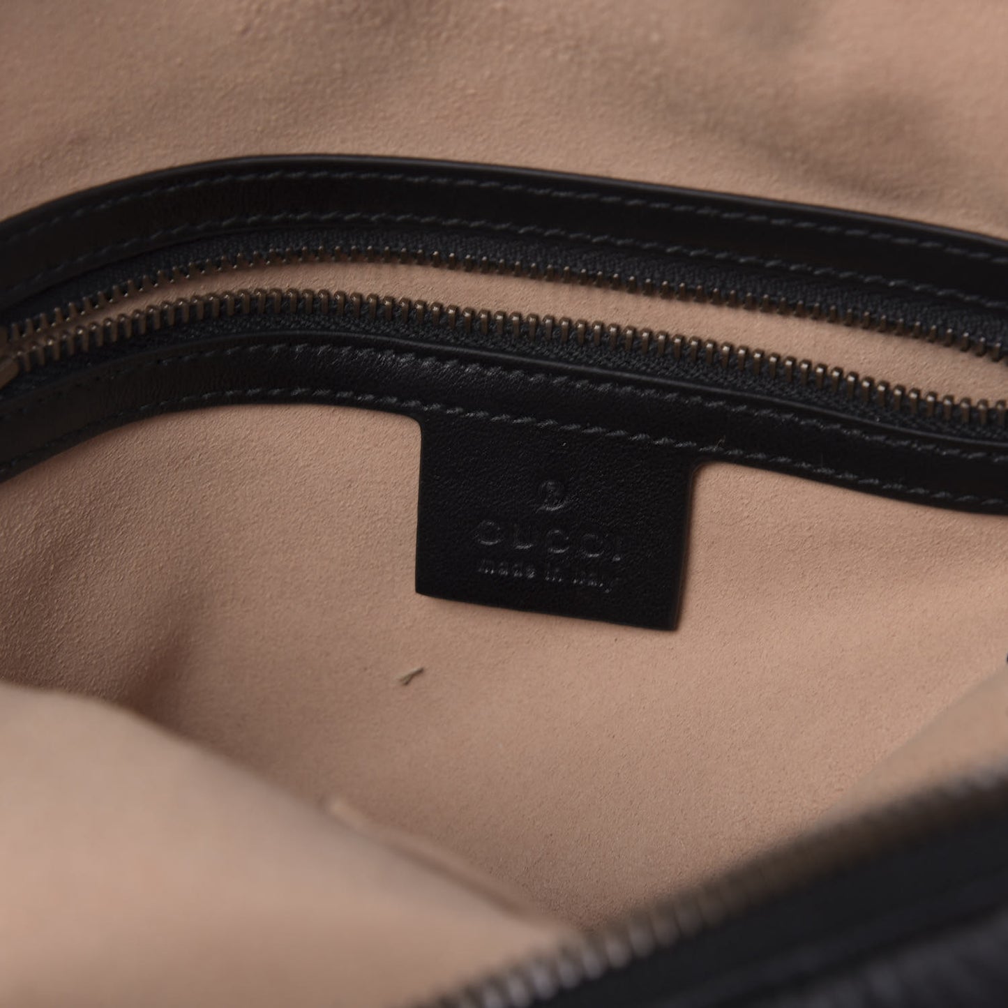 Calfskin Matelasse GG Marmont Travel Bag Black